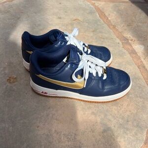 Nike Air Force 1 USA Olympic 2012 Midnight Navy Gold men 8